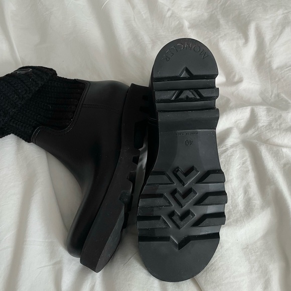 Moncler Ginette Knit Rain Boots - Picture 3 of 5